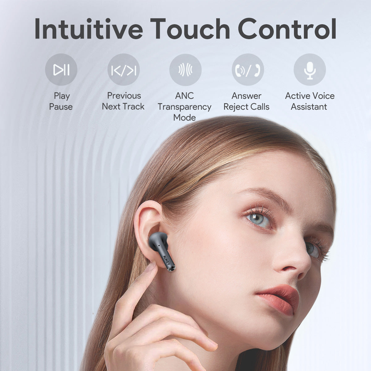 EP-B1 Bluetooth True Wireless Earbuds with Adaptive Hybrid ANC