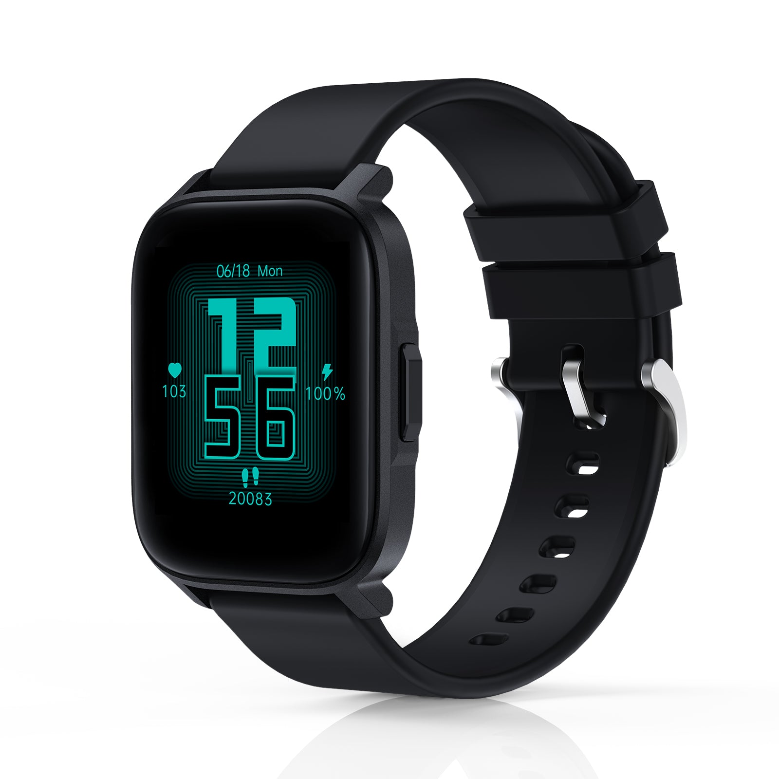 SW 1S Smart Watch 1S Fitness Tracker Water Resistance 30 sports mode Bluetooth call health monitoring Black