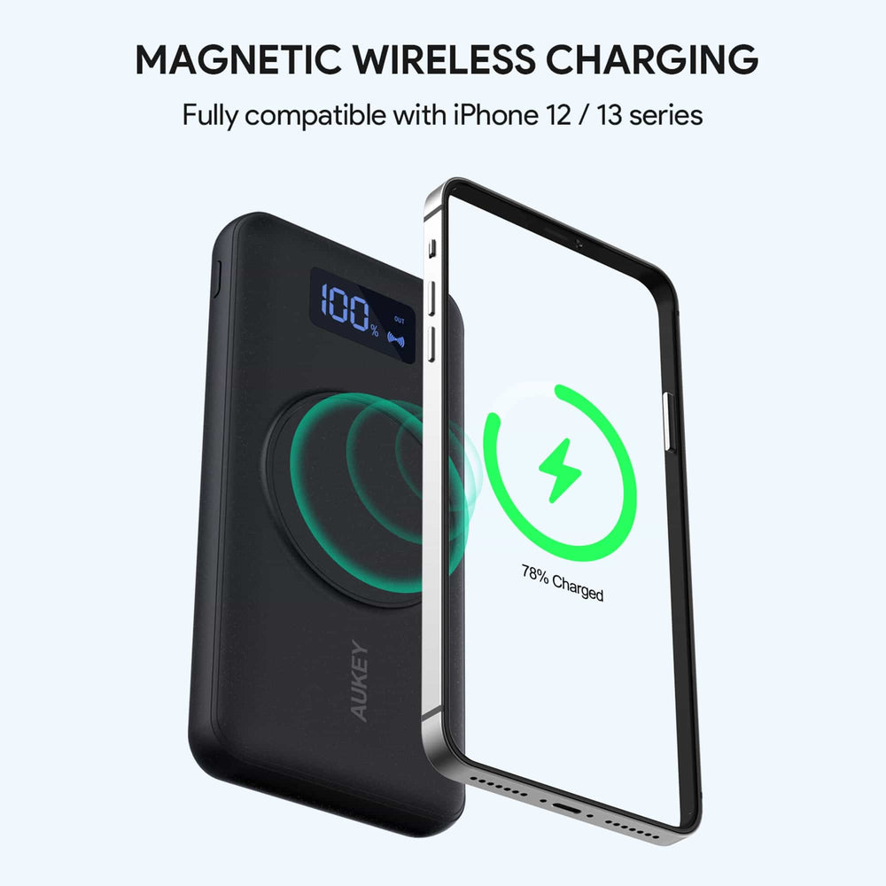 Aukey PB-WL02i MagAir 20W PD 10kmAh Wireless Charging Power Bank